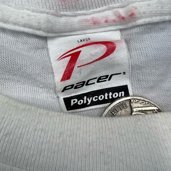 VINTAGE Lluvia de peces Yoro Honduras Shirt Size Large Mens Outdoor Fish Y2K - Picture 11 of 11